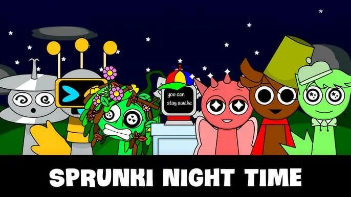 Sprunki Nacht Tijd